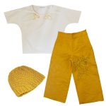 Combo Sun di Ambasceria Cult con pantalone e t-shirt Repertoire collection e berretto in lana